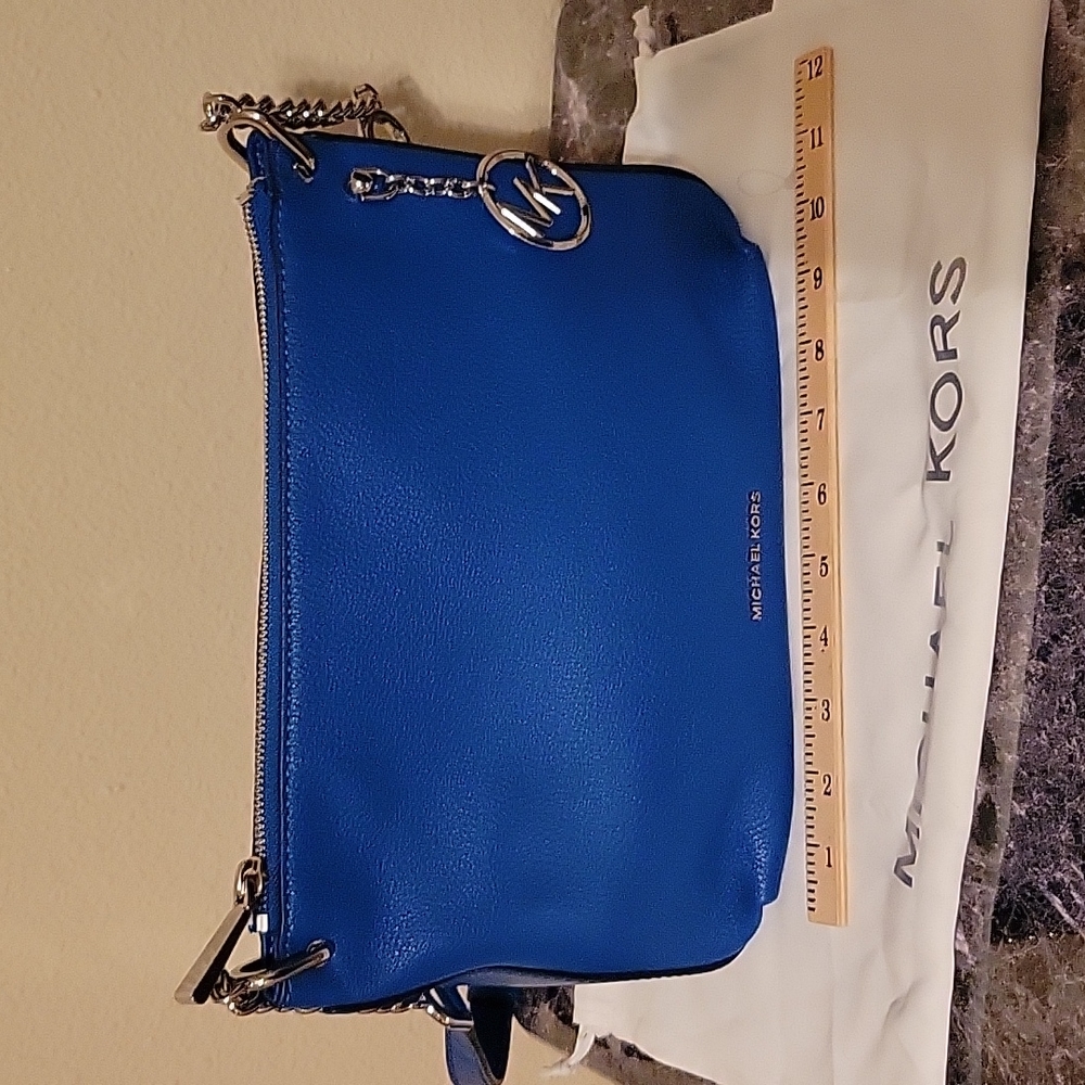 Blue MK mid to large crossbody.